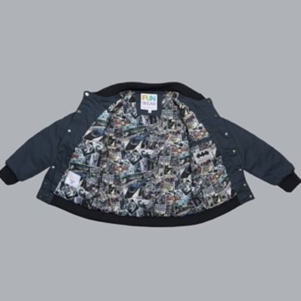 Batman Comic Print Bomber Jacket - image 1